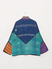 The Ladhiya Quilted Patchwork Kantha Jacket