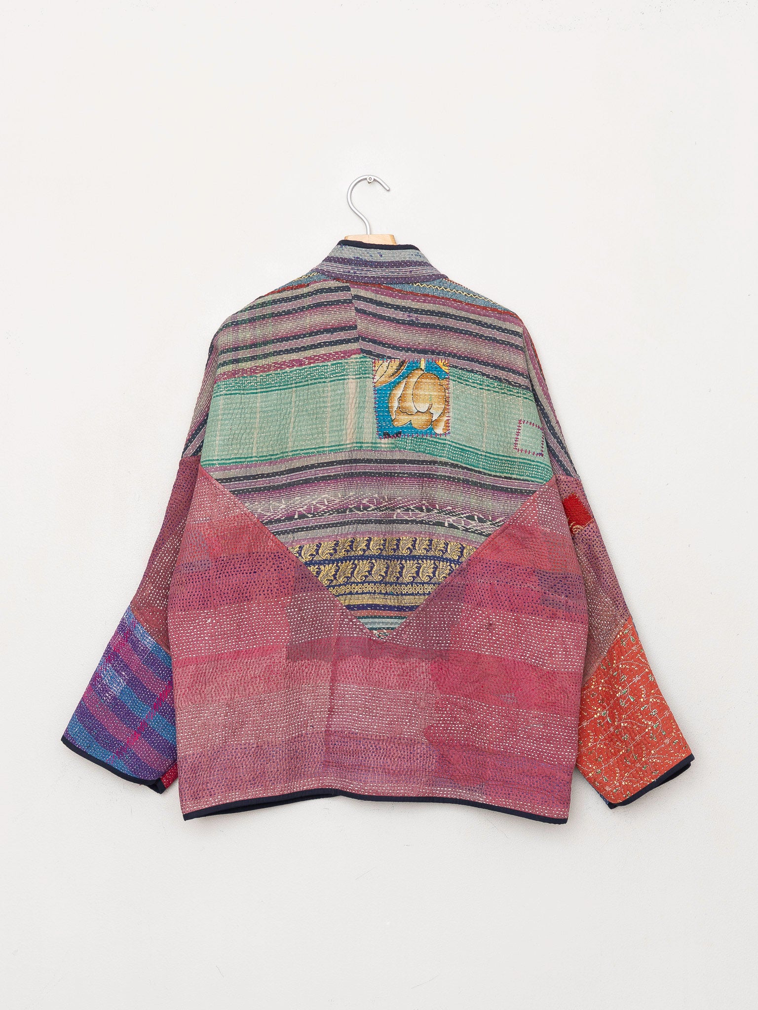 The Ladhiya Quilted Patchwork Kantha Jacket