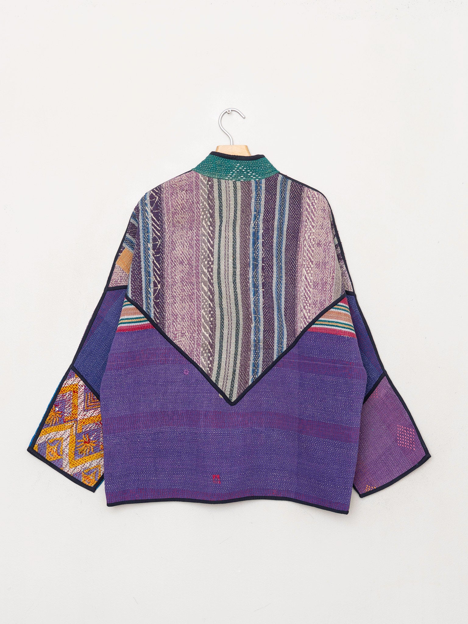 The Ladhiya Quilted Patchwork Kantha Jacket