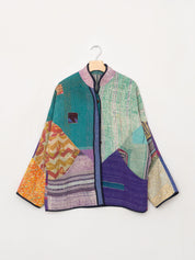 The Ladhiya Quilted Patchwork Kantha Jacket