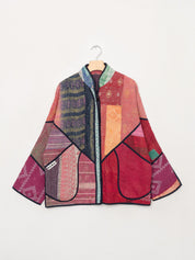 The Ladhiya Quilted Patchwork Kantha Jacket