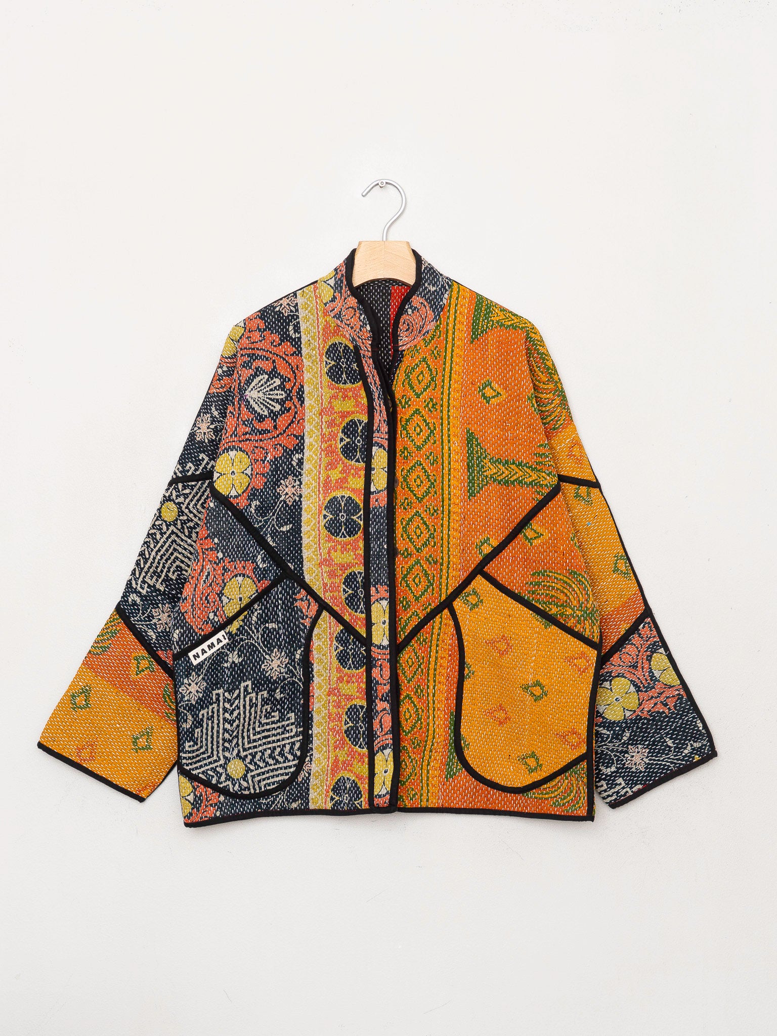 The Ladhiya Quilted Patchwork Kantha Jacket