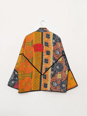 The Ladhiya Quilted Patchwork Kantha Jacket