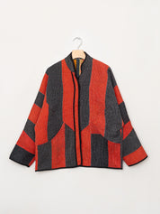 The Ladhiya Quilted Patchwork Kantha Jacket