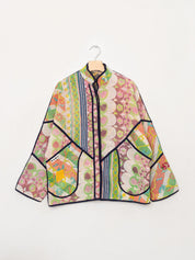 The Ladhiya Quilted Patchwork Kantha Jacket
