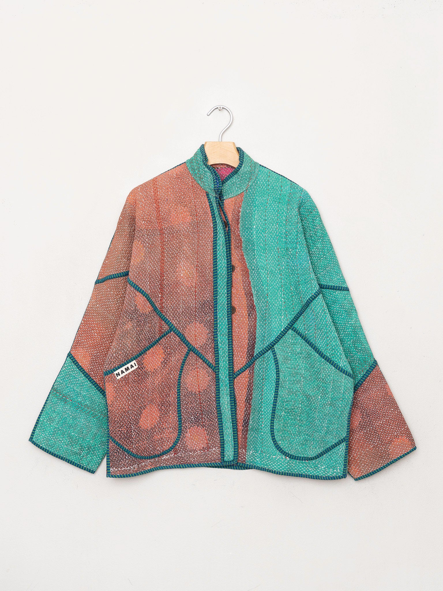 The Ladhiya Quilted Patchwork Kantha Jacket