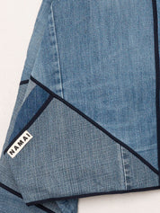 The Kaira Cropped Denim Jacket - Large
