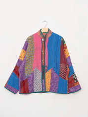 The Ladhiya Quilted Patchwork Kantha Jacket
