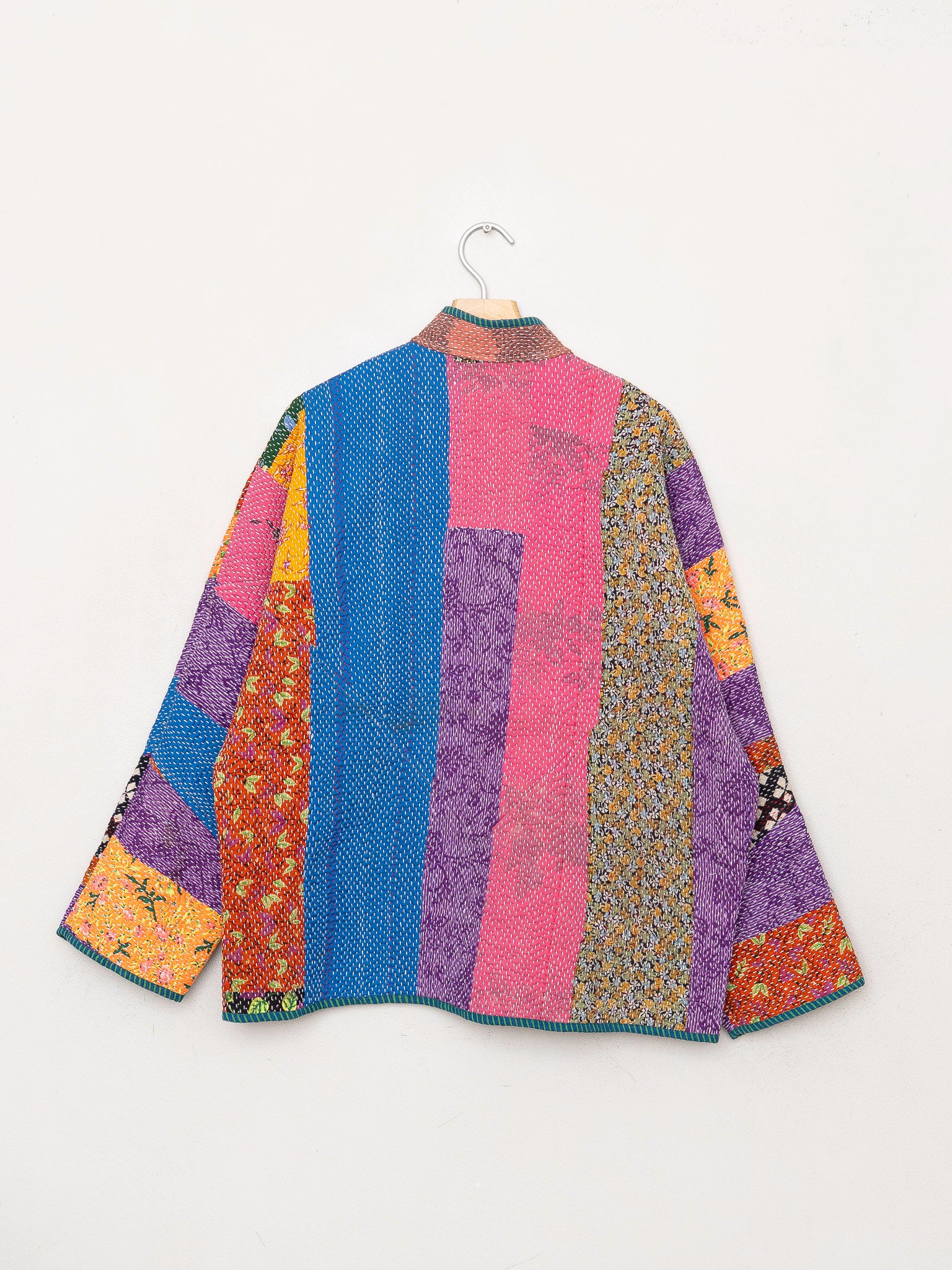 The Ladhiya Quilted Patchwork Kantha Jacket