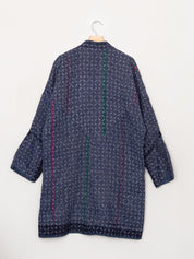 The Sai Quilted Indigo Kantha Coat