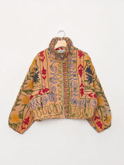 The Shira Quilted Puffer Bomber Jacket