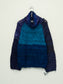 The Vishnu Recycled Silk Collar Sweater Black Lapis