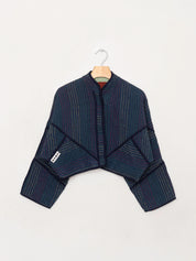 The Kaira Cropped Quilted Ralli Kantha Jacket