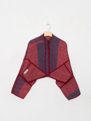 The Kaira Cropped Quilted Indigo Kantha Jacket