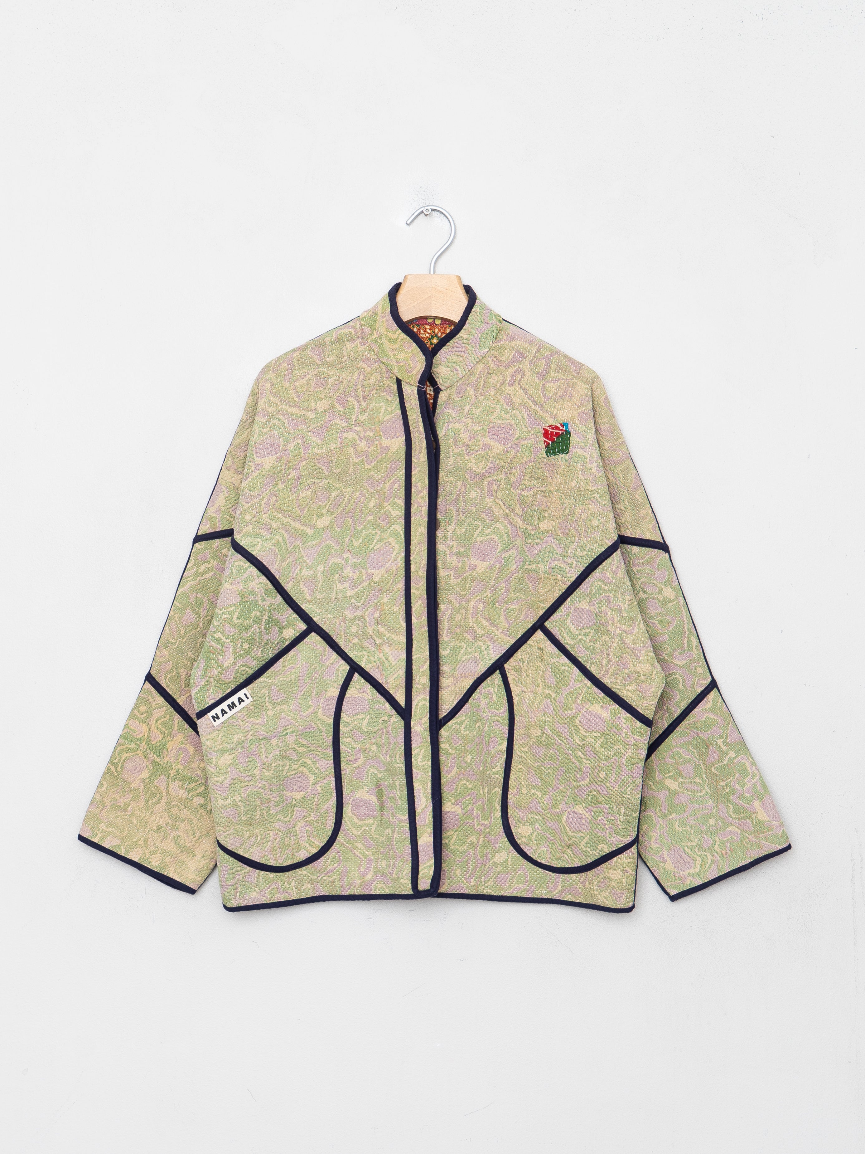 The Ladhiya Quilted Patchwork Kantha Jacket