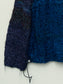 The Vishnu Recycled Silk Collar Sweater Black Lapis