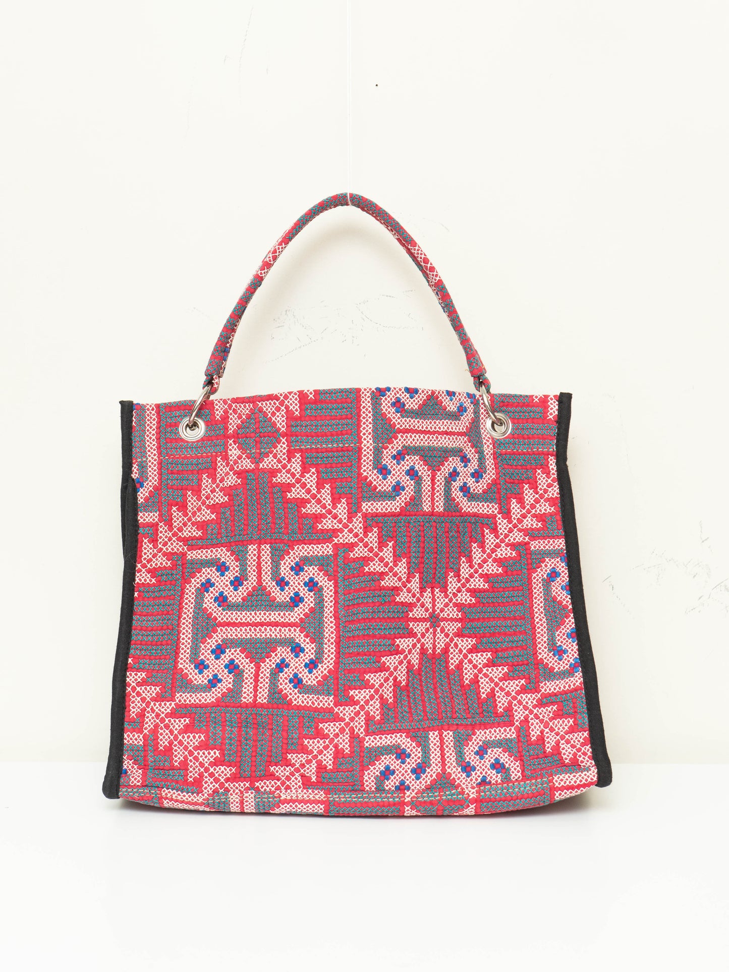 The Sakshi Mini Cross-Stitch Quilted Shoulder Bag