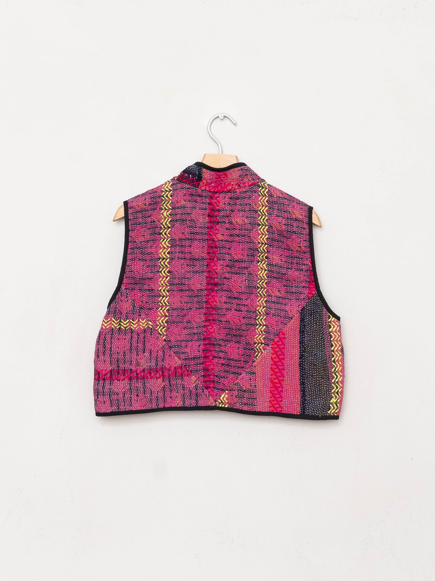 The Kaira Quilted Patchwork Kantha Vest