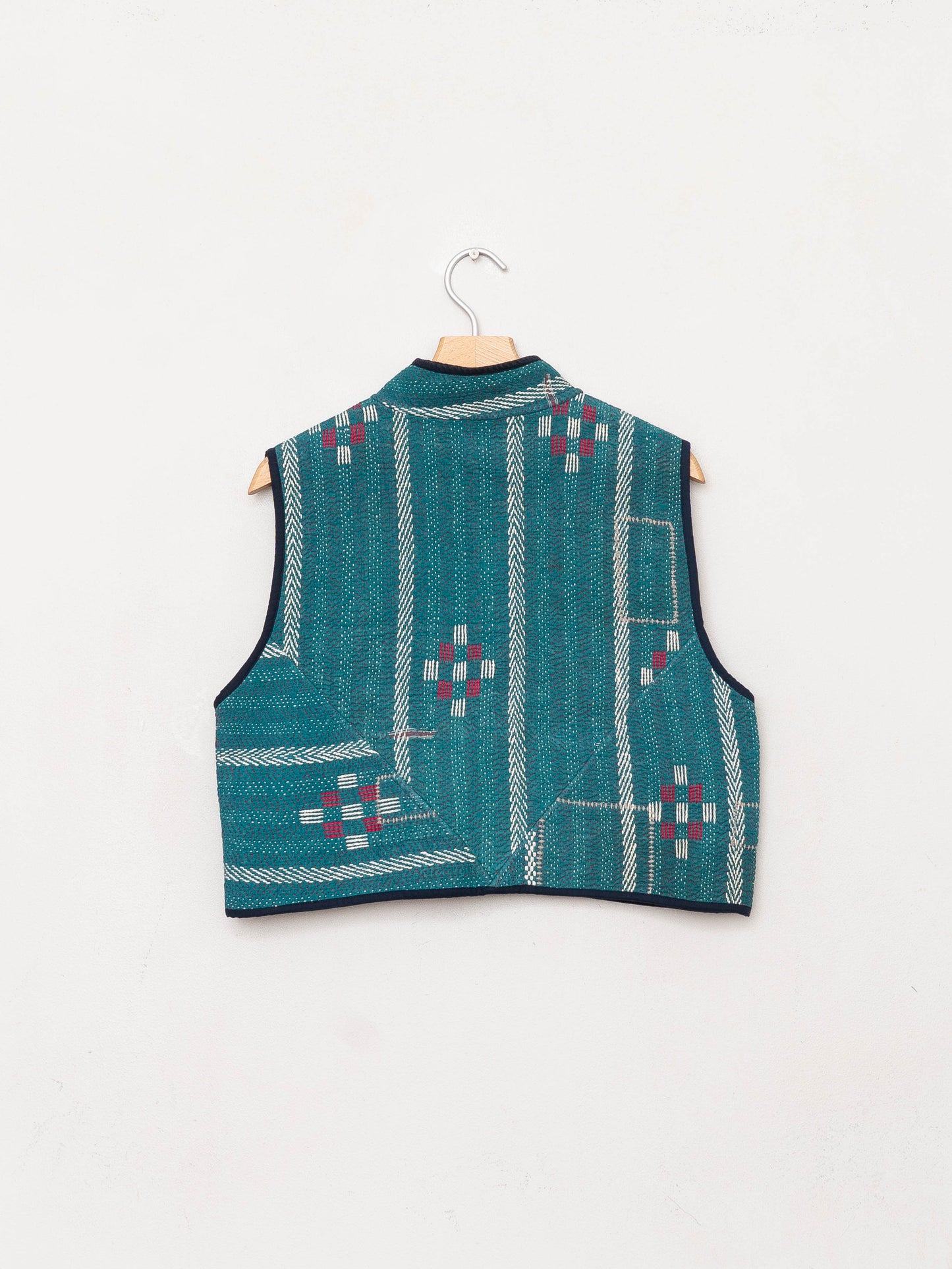 The Kaira Quilted Patchwork Kantha Vest