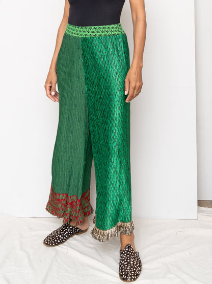 The Tanvi Upcycled Pleated Pant - Medium