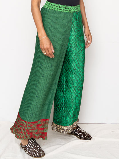 The Tanvi Upcycled Pleated Pant - Medium