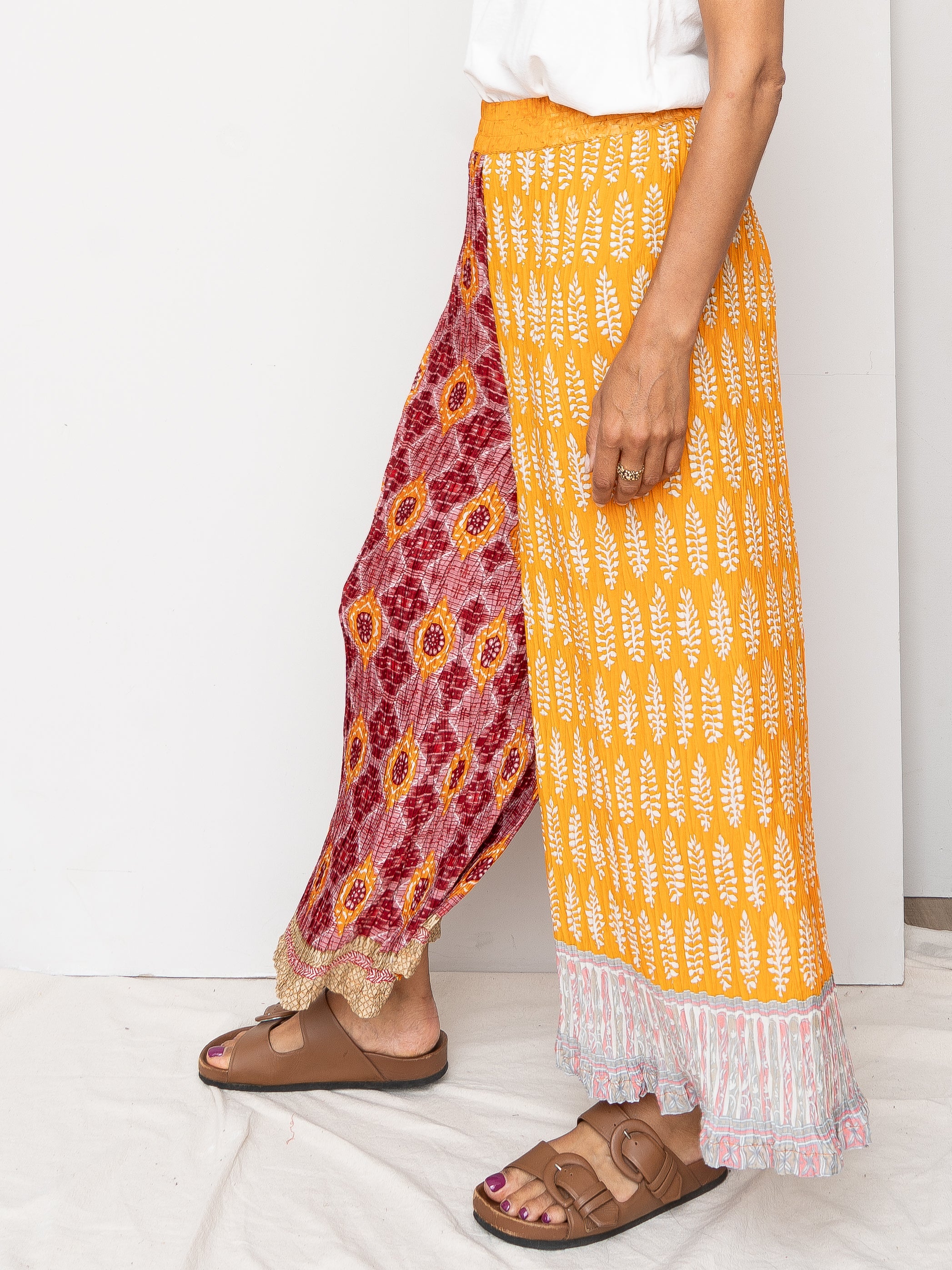The Tanvi Upcycled Pleated Pant - Medium
