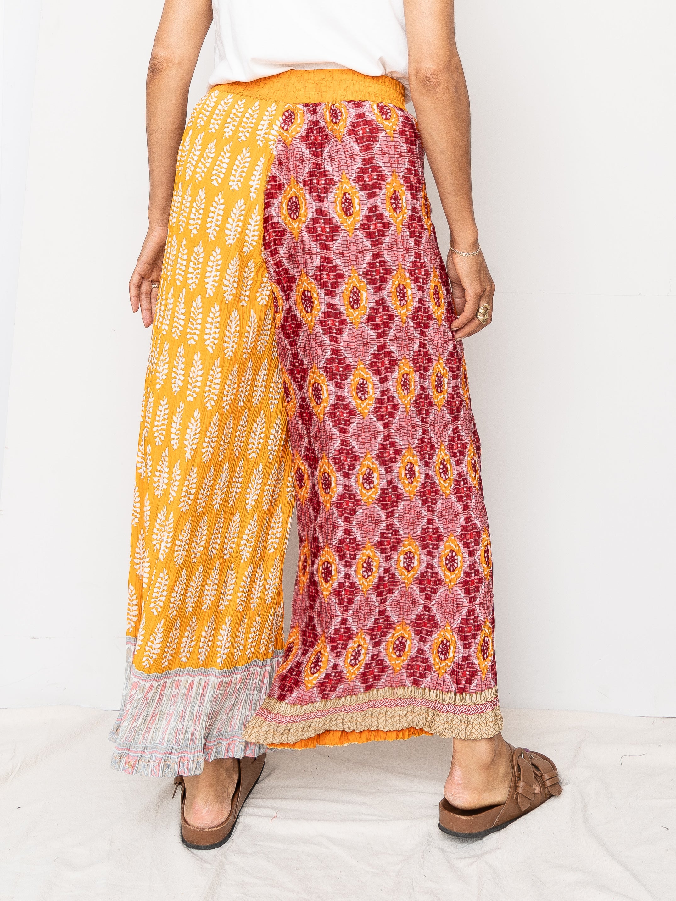The Tanvi Upcycled Pleated Pant - Medium