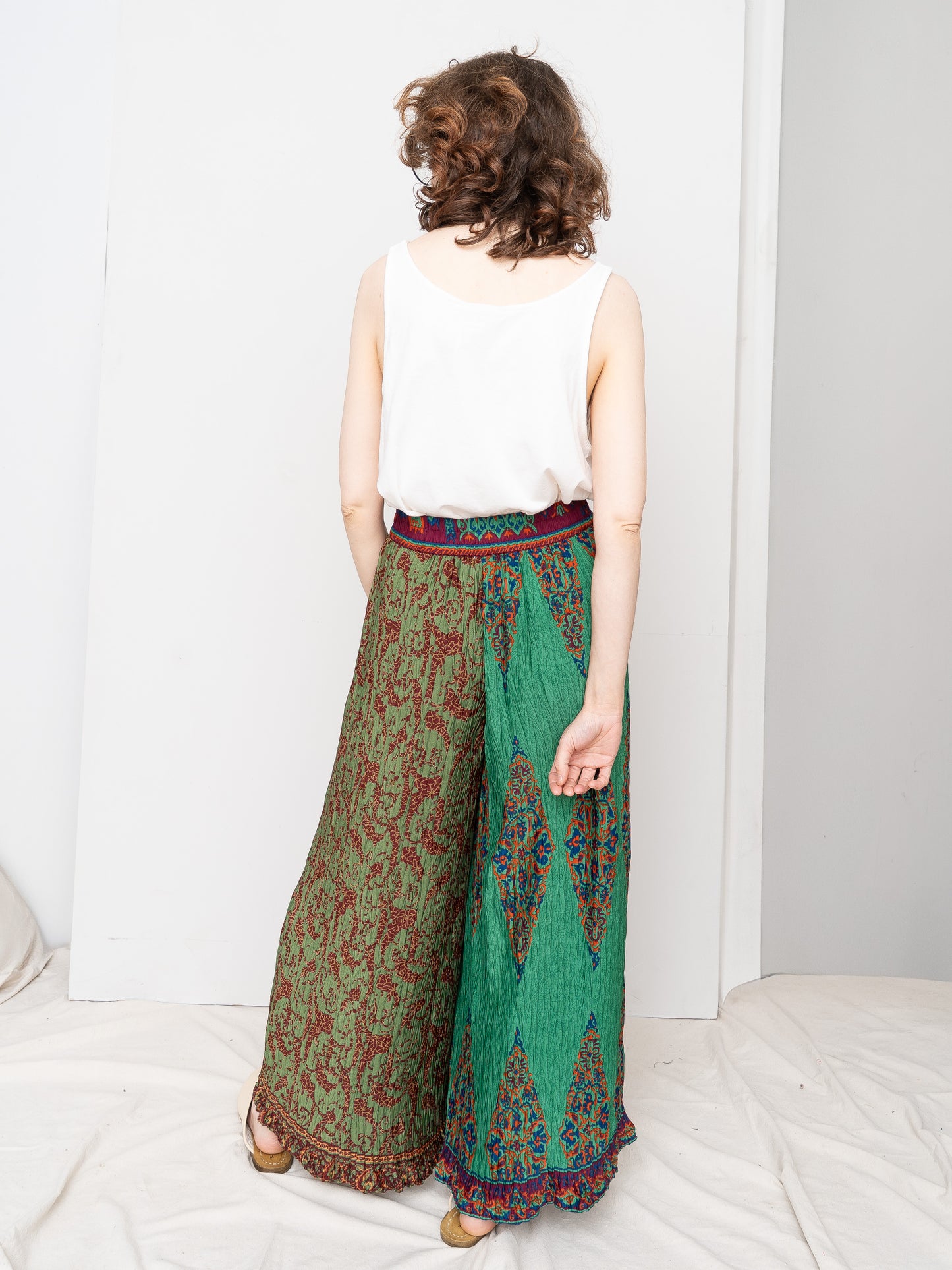 The Tanvi Upcycled Pleated Pant  - Small