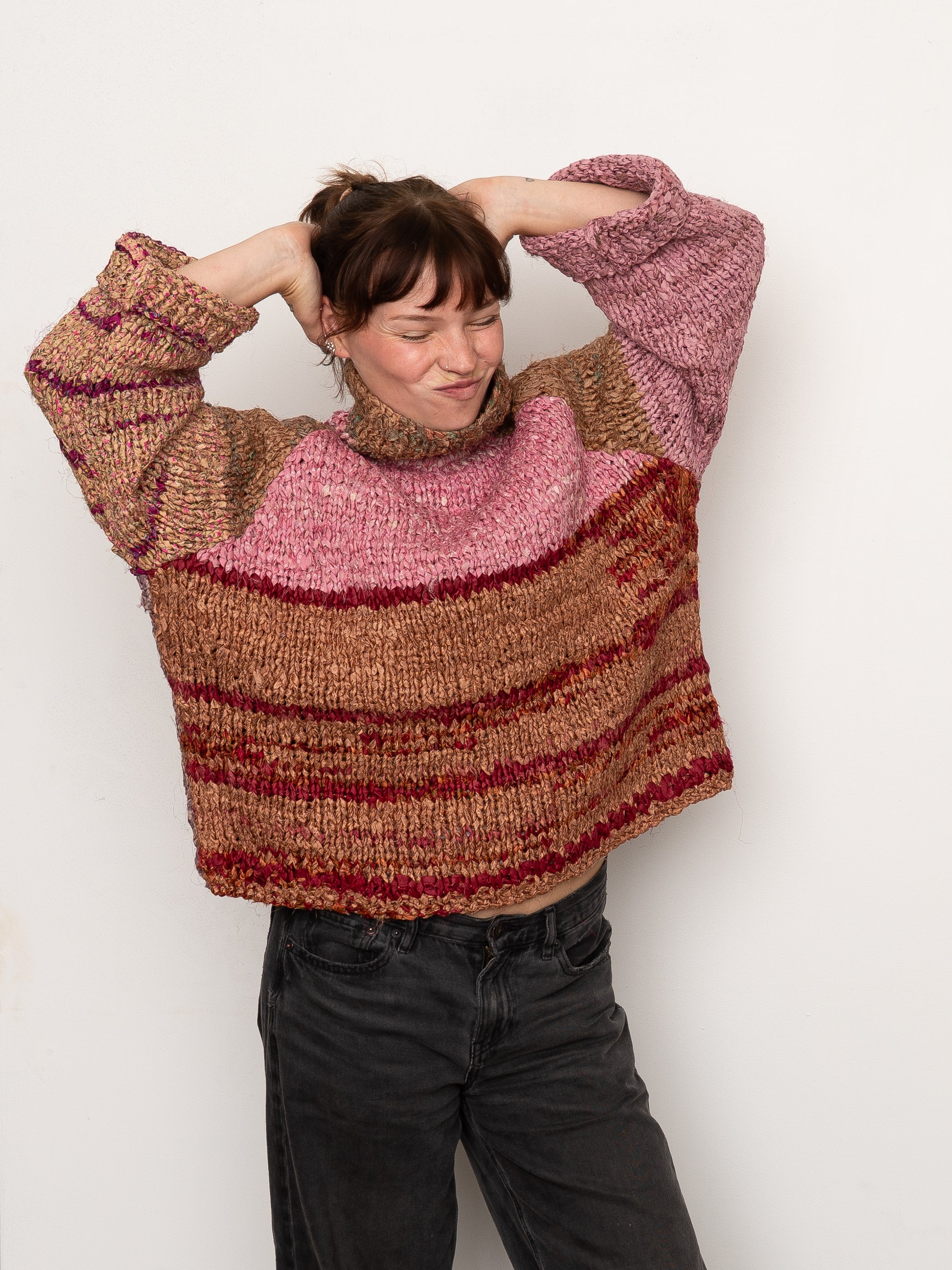 The Vishnu Knitted Silk Roll-Neck Sweater