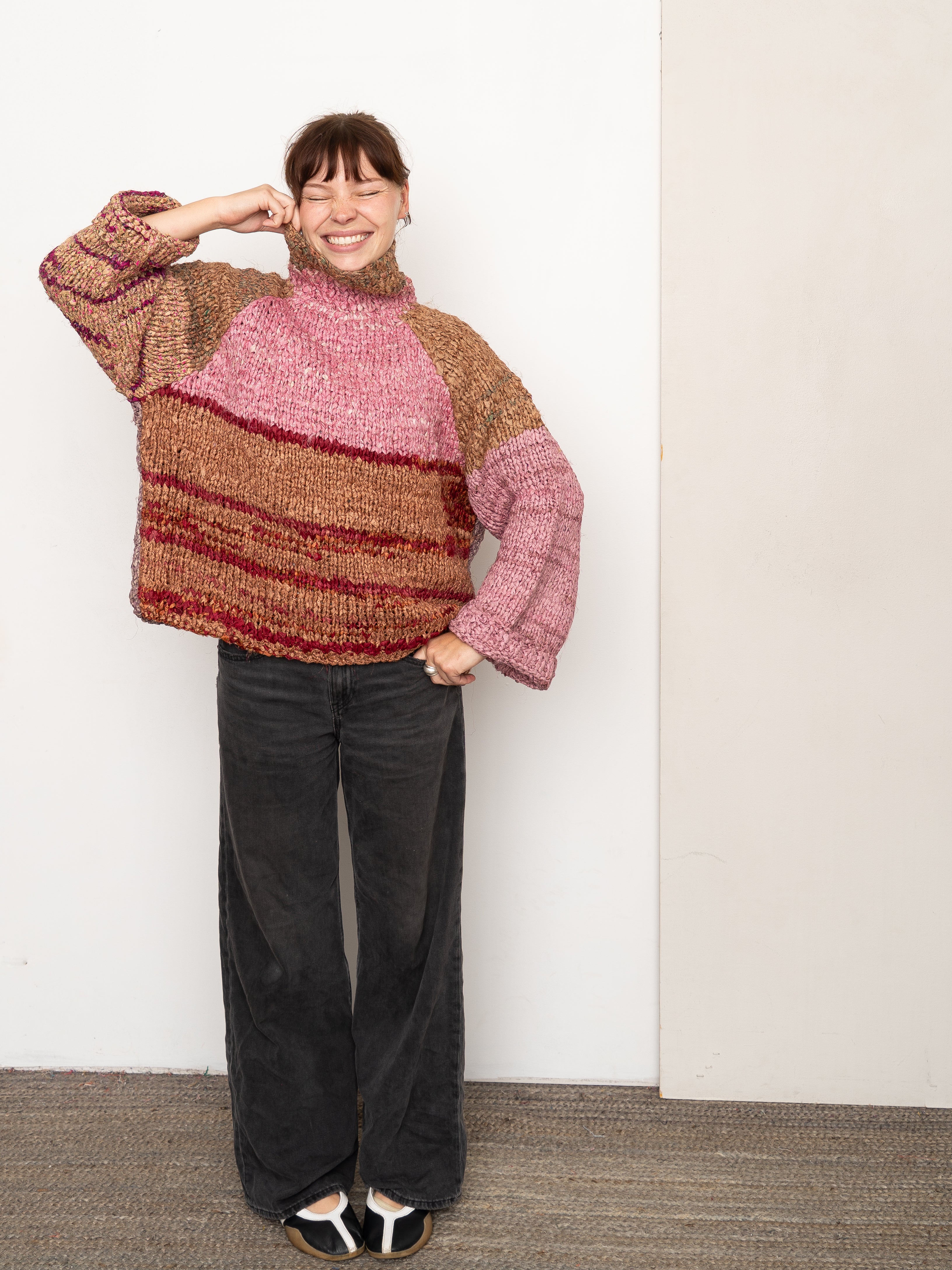 The Vishnu Knitted Silk Roll-Neck Sweater