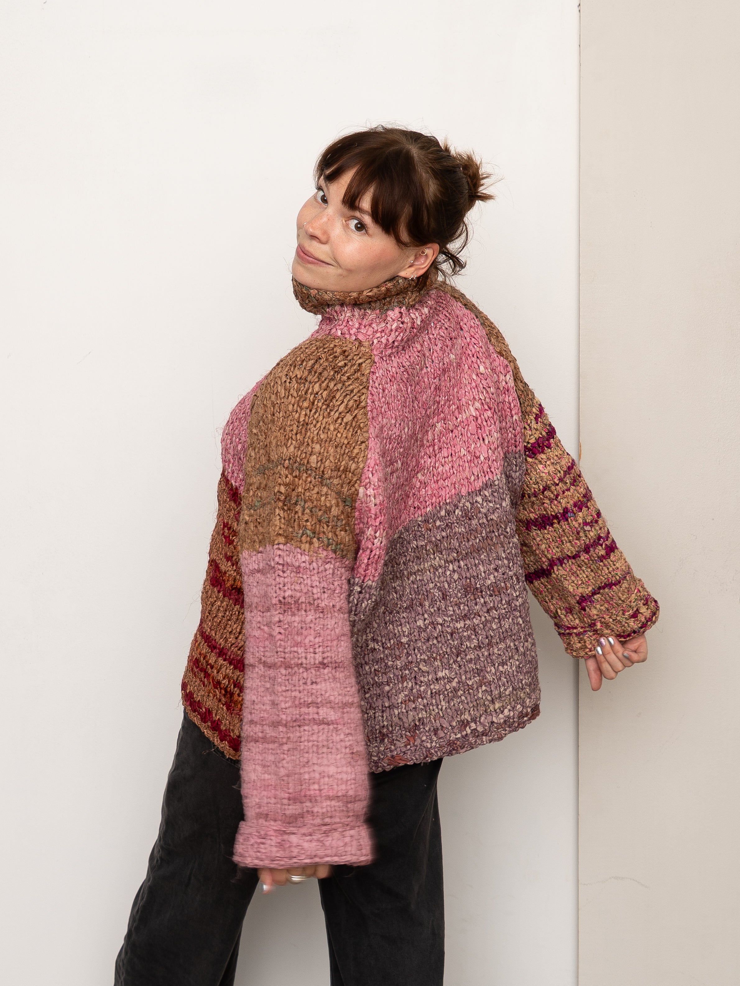 The Vishnu Knitted Silk Roll-Neck Sweater