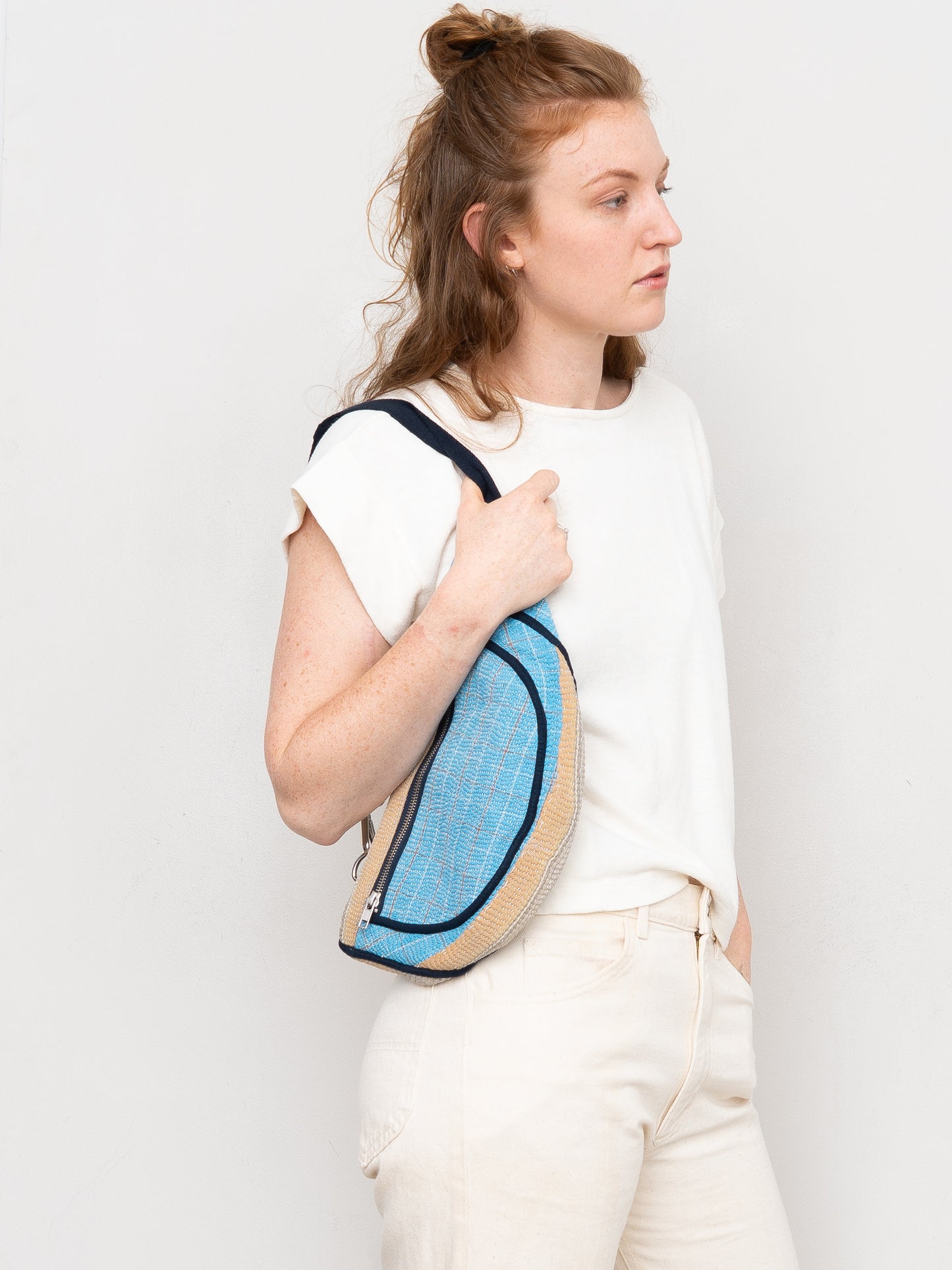 The Faiza Quilted Kantha Belt Bag