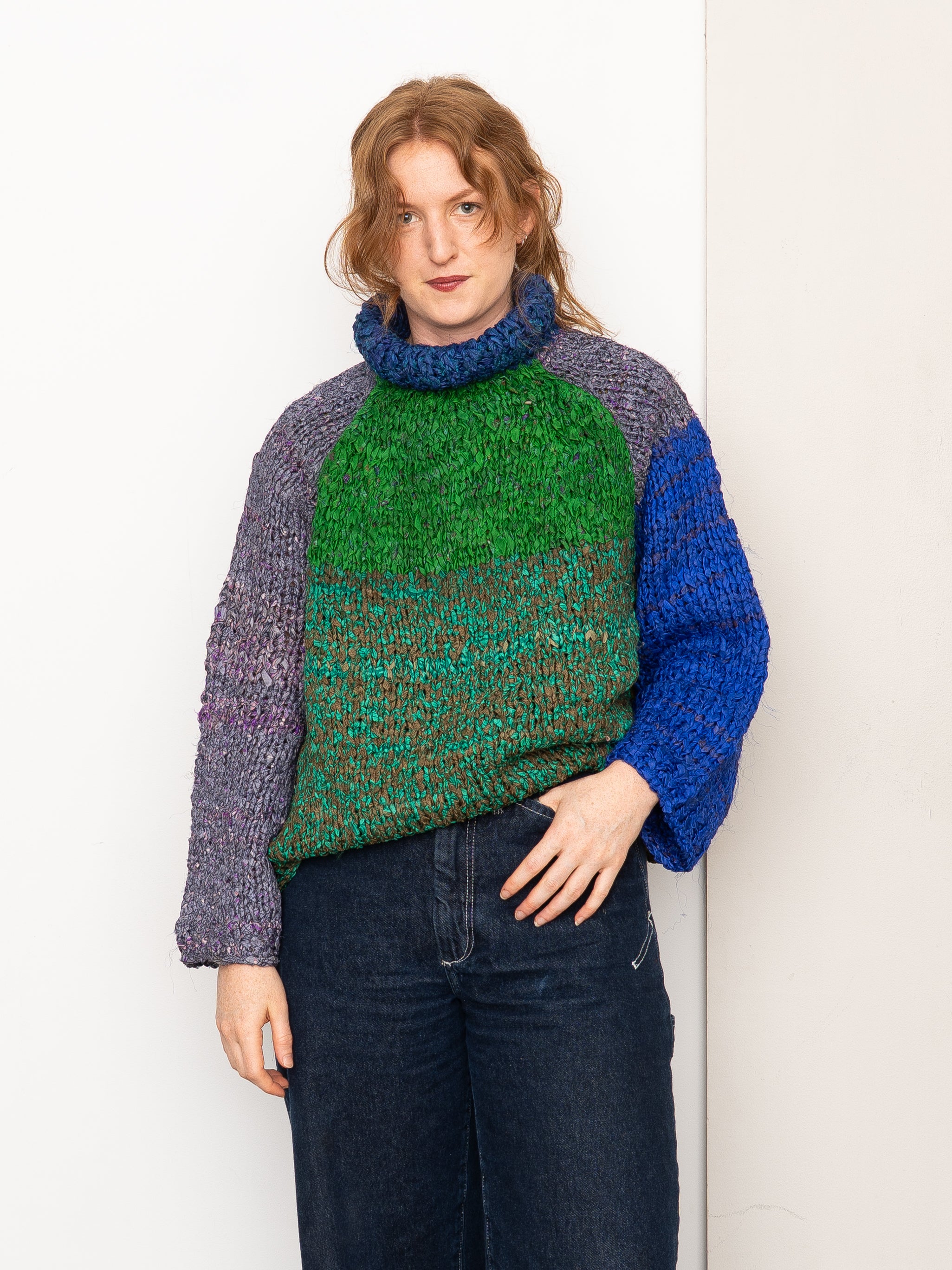 The Vishnu Knitted Silk Roll-Neck Sweater