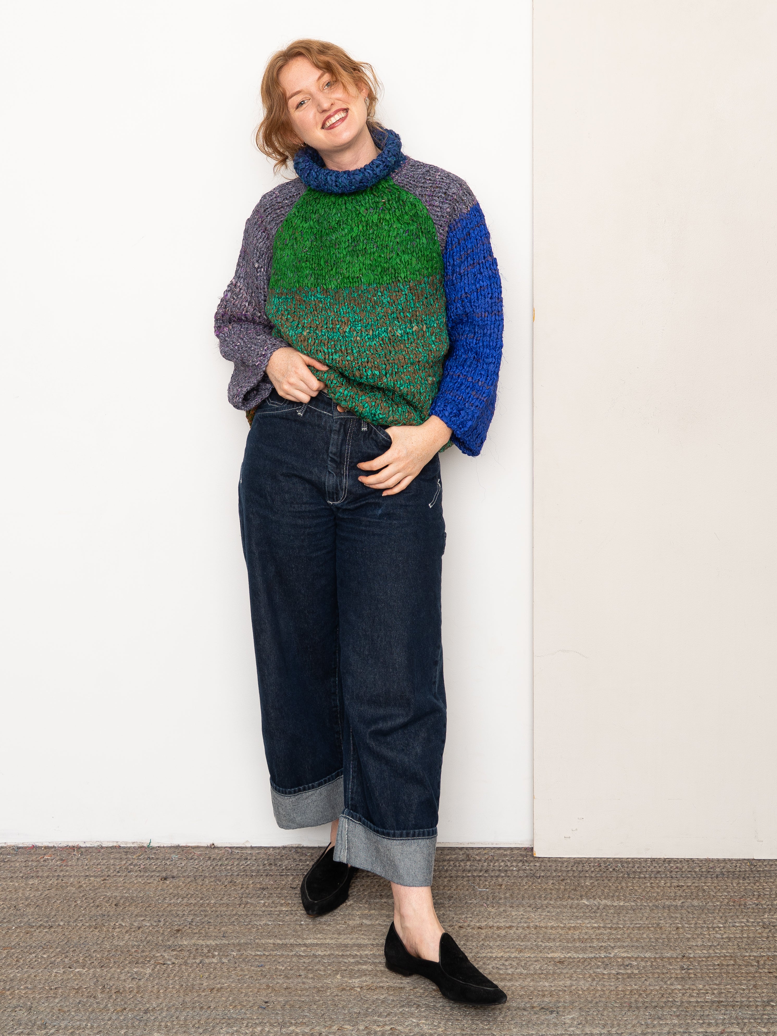 The Vishnu Knitted Silk Roll-Neck Sweater