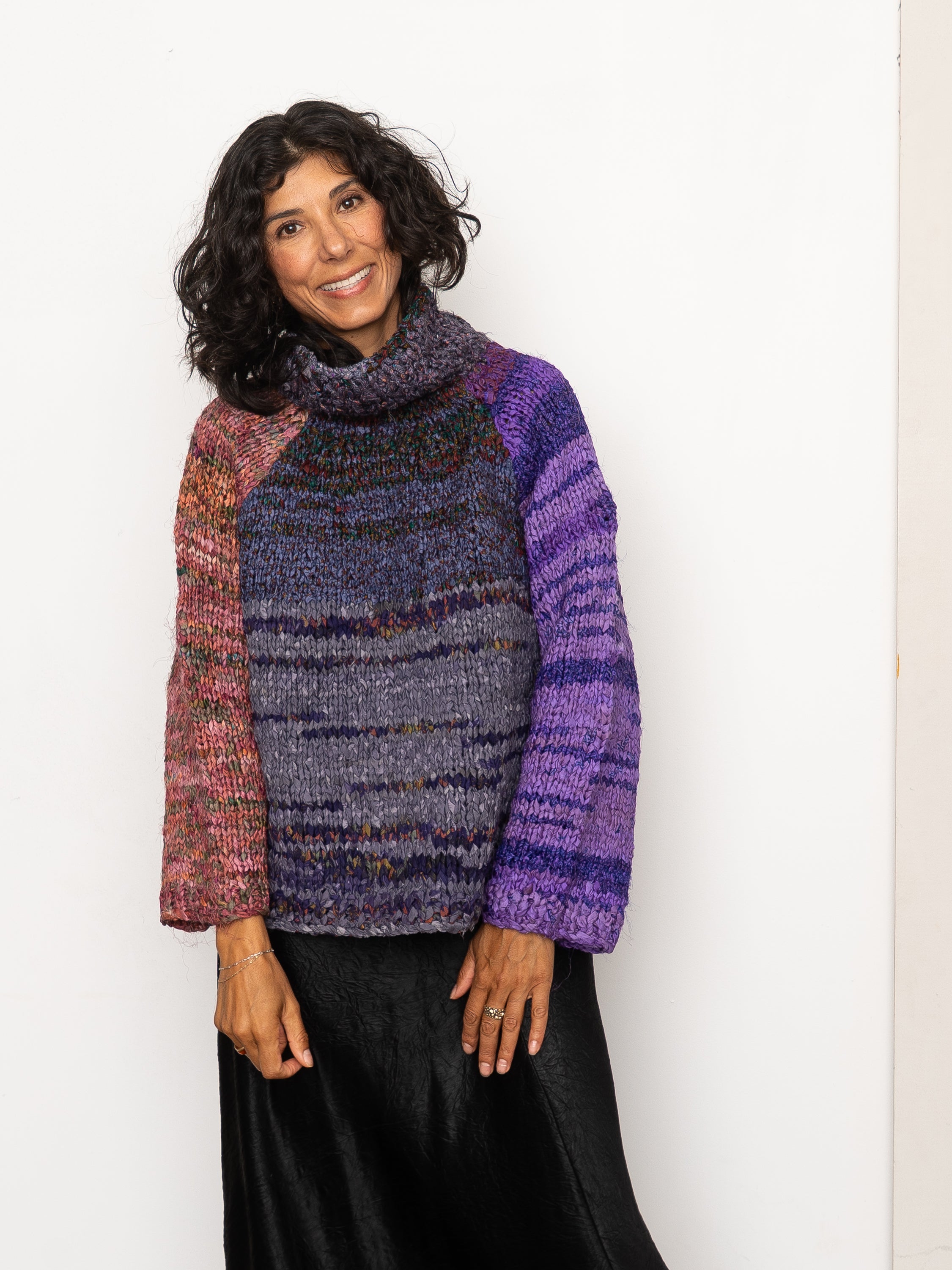 The Vishnu Knitted Silk Roll-Neck Sweater