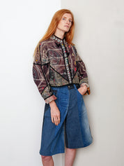 The Kaira Cropped Suzani Quilted Kantha Jacket Wholesale