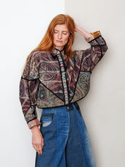 The Kaira Cropped Suzani Quilted Kantha Jacket Wholesale