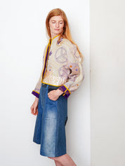 The Kaira Cropped Suzani Quilted Kantha Jacket Wholesale