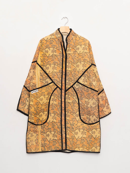 The Sai Quilted Patchwork Kantha Coat