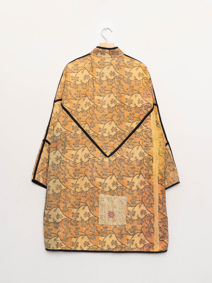 The Sai Quilted Patchwork Kantha Coat