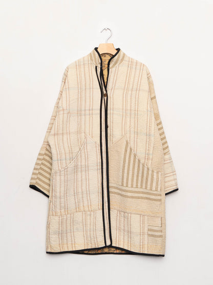 The Sai Quilted Patchwork Kantha Coat