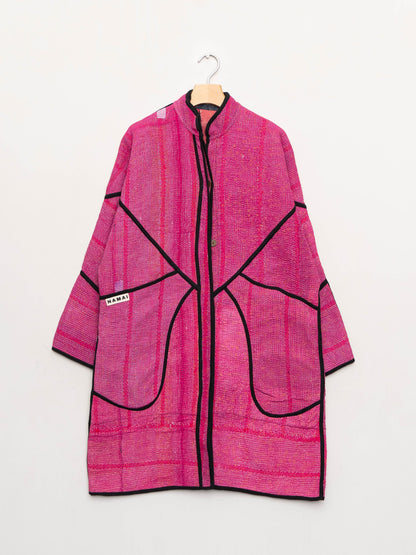 The Sai Quilted Patchwork Kantha Coat