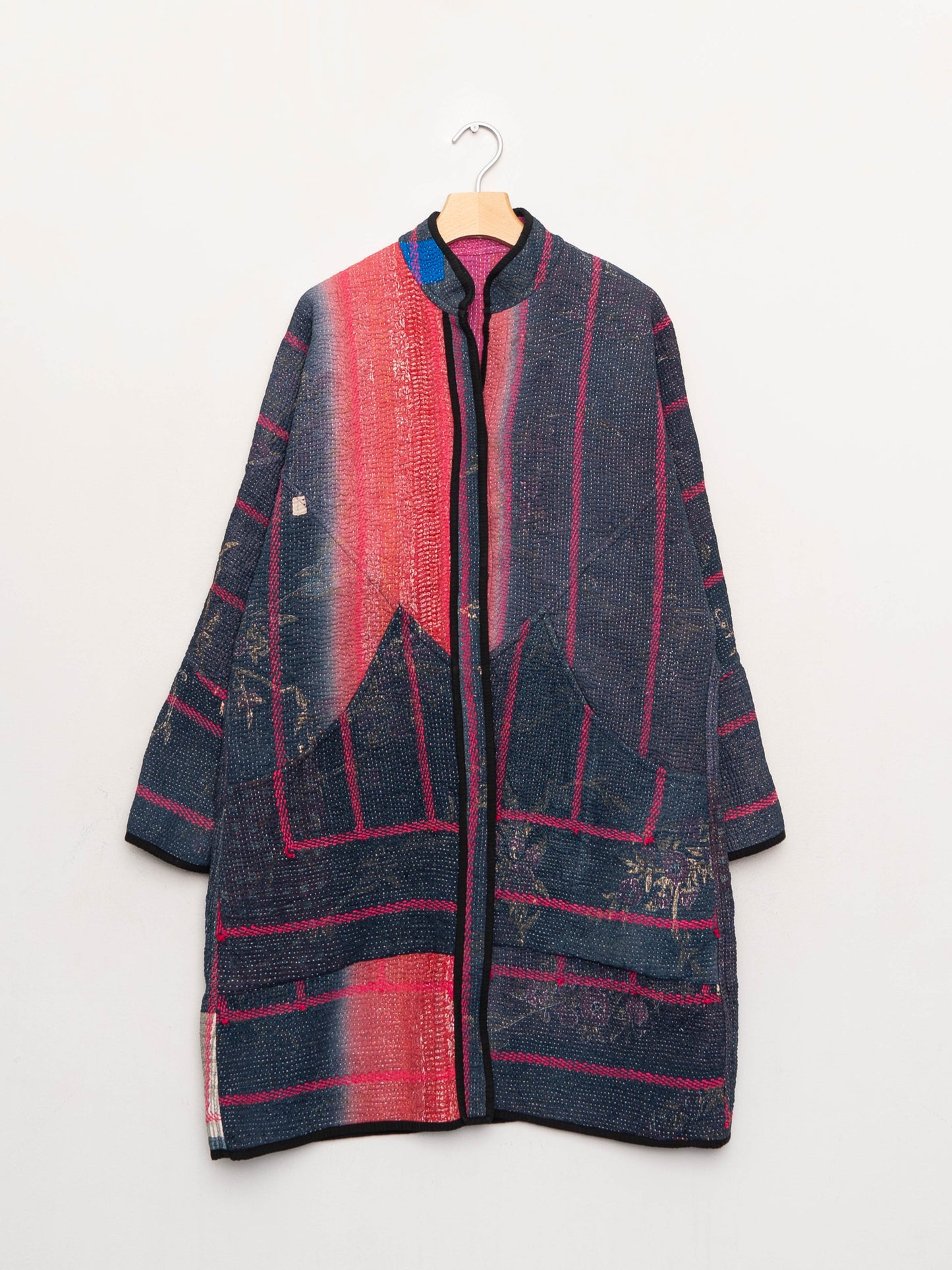 The Sai Quilted Patchwork Kantha Coat