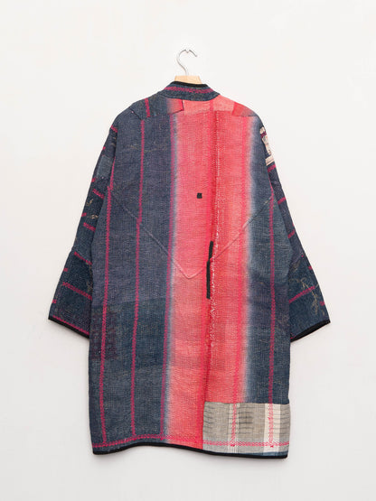 The Sai Quilted Patchwork Kantha Coat