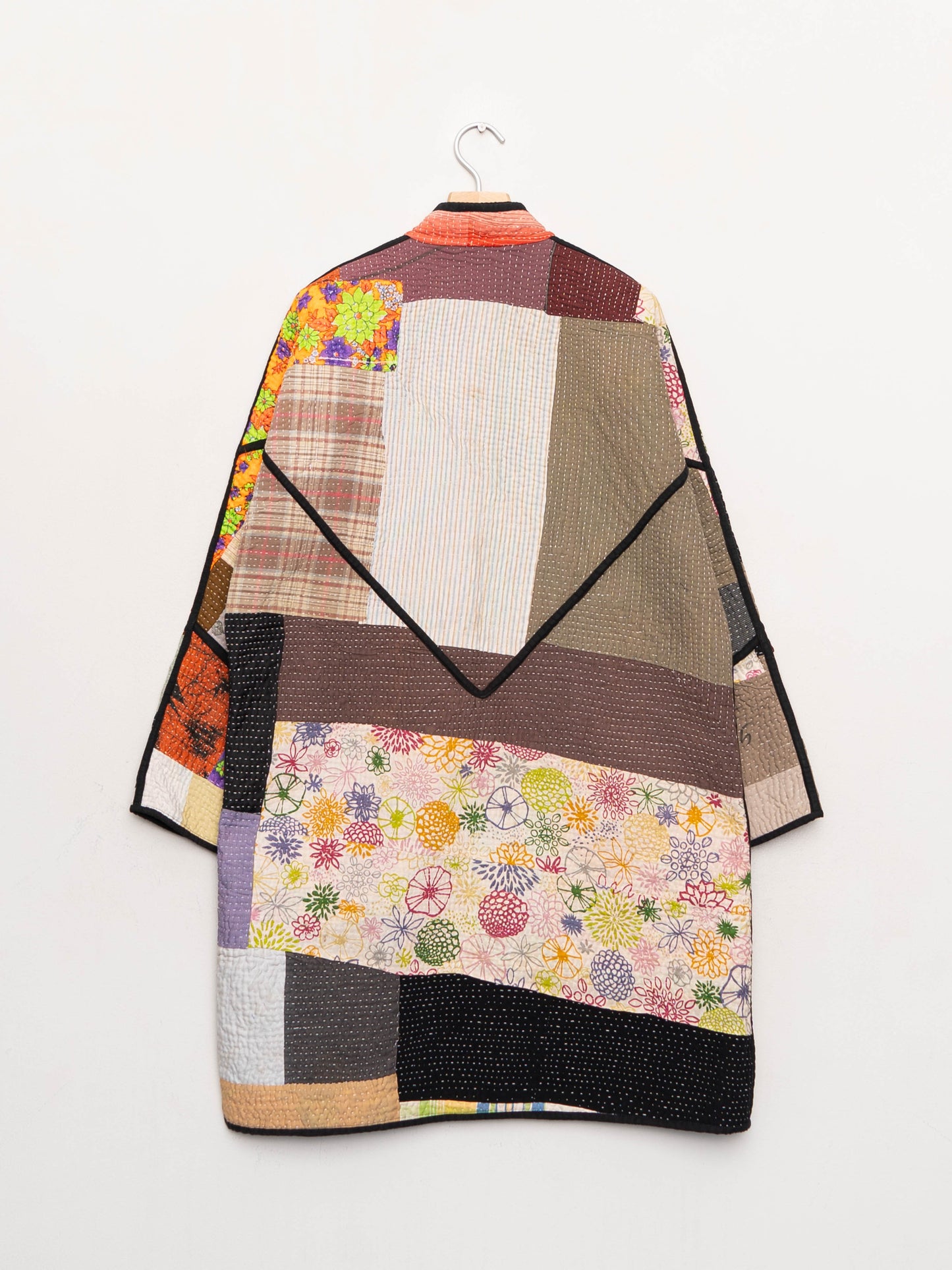 The Sai Quilted Patchwork Kantha Coat