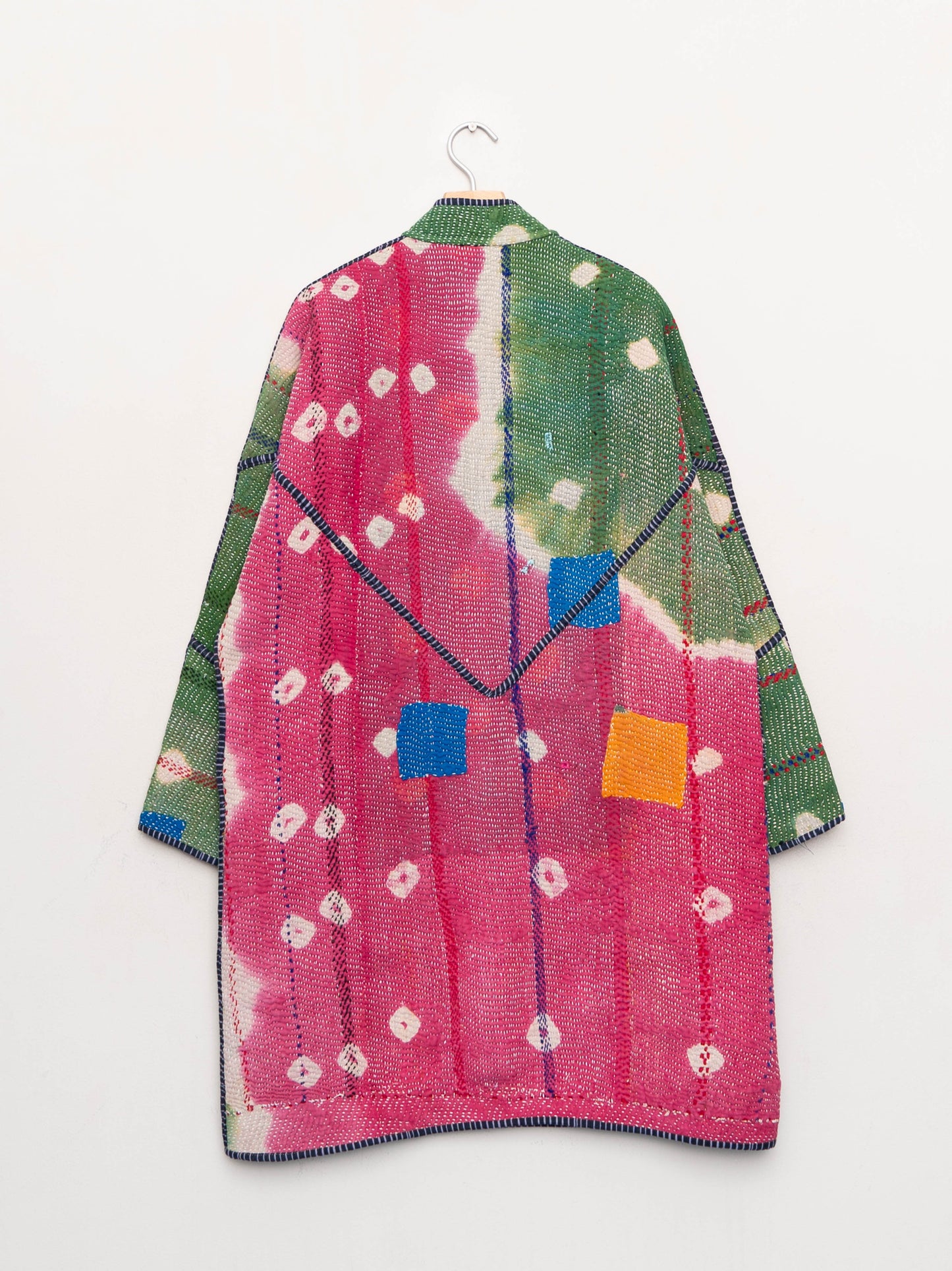 The Sai Quilted Patchwork Kantha Coat