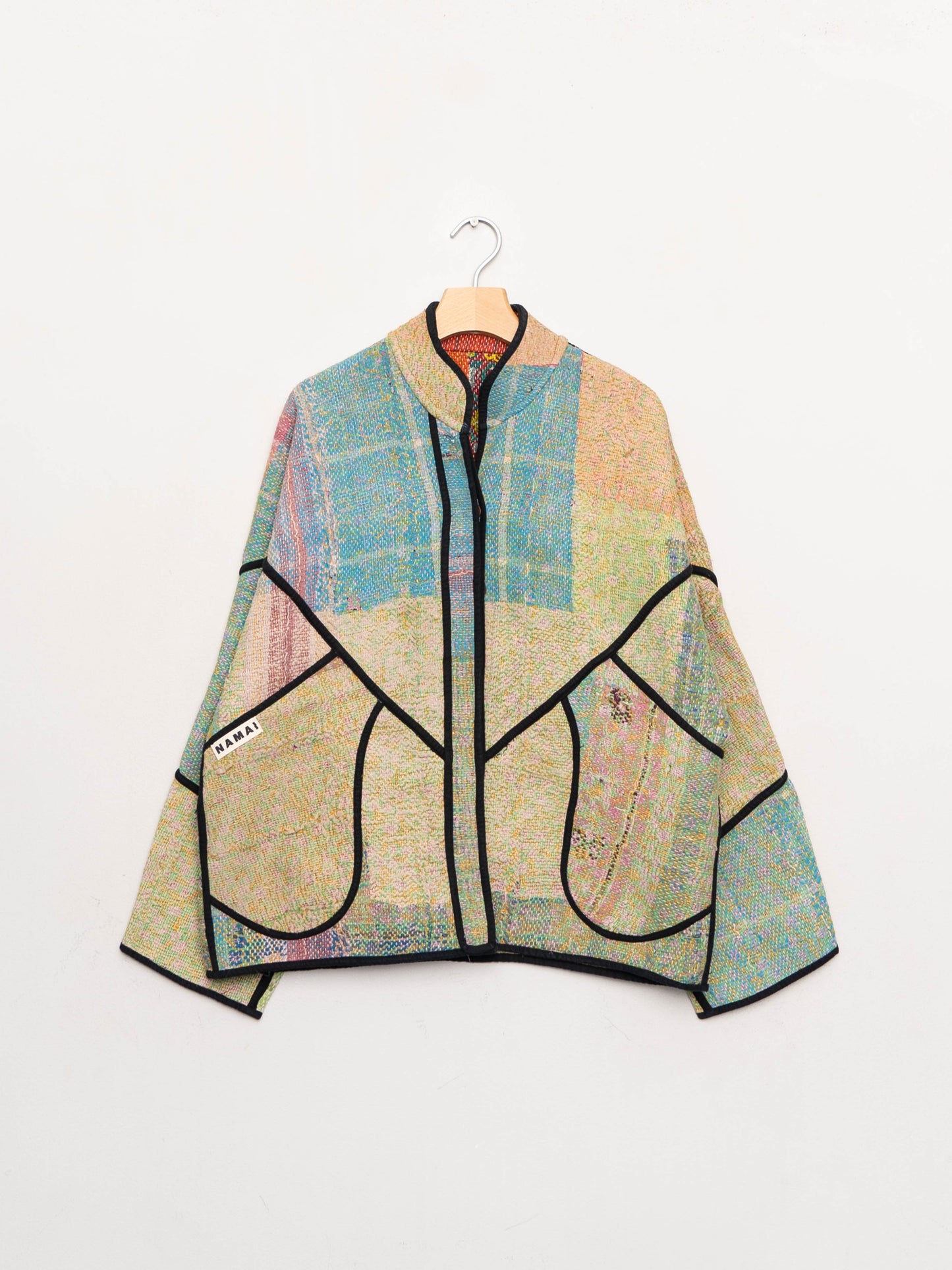 The Ladhiya Quilted Patchwork Kantha Jacket