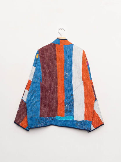 The Ladhiya Quilted Patchwork Kantha Jacket