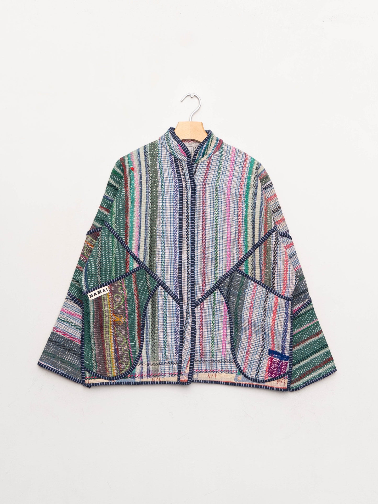 The Ladhiya Quilted Patchwork Kantha Jacket