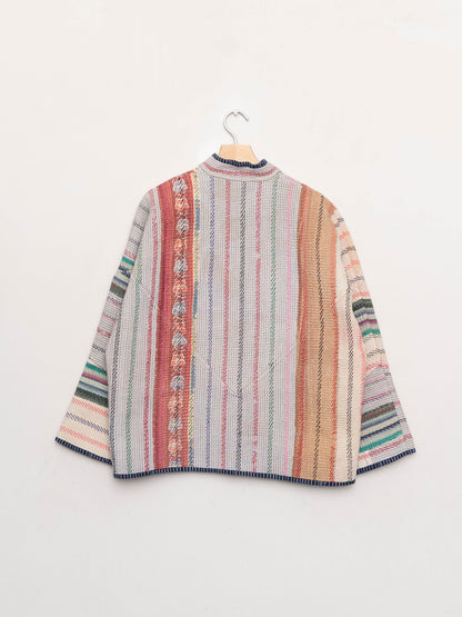 The Ladhiya Quilted Patchwork Kantha Jacket